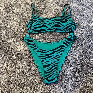Zebra print bikini